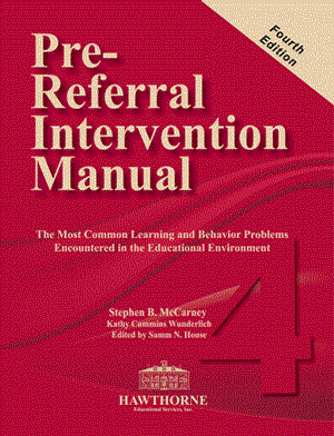 Pre-referral intervention manual pdf