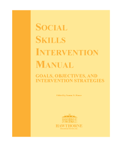Social Skills Intervention Manual