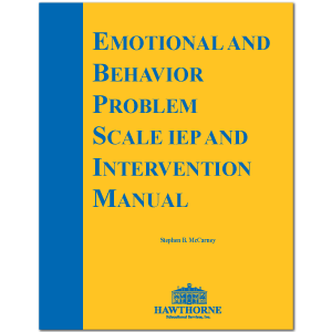 Emotional and Behavior Problem Scale IEP and Intervention Manual