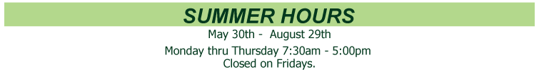 summer hours